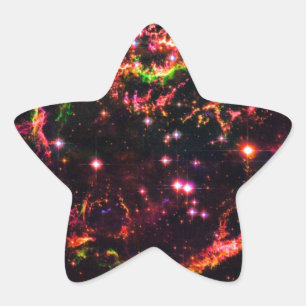 Cassiopeia Ein Nebula Supernova Remnant Space Foto Stern-Aufkleber