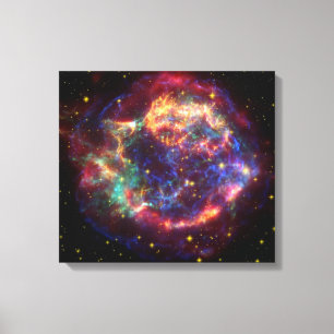 Cassiopeia-Galaxie-Supernovarest Leinwanddruck
