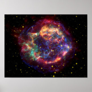 Cassiopeia Galaxy Supernova Rest Poster
