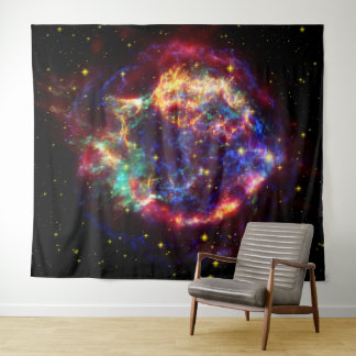 Cassiopeia Galaxy Supernova Rest Wandteppich