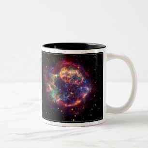Cassiopeia-Konstellation Zweifarbige Tasse