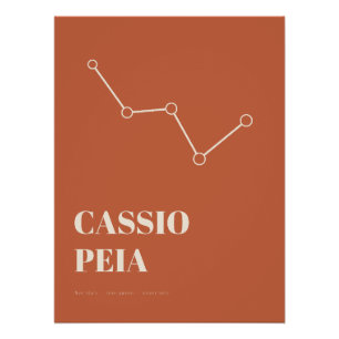Cassiopeia Poster – Sternbild Mitte des Jahrhunder