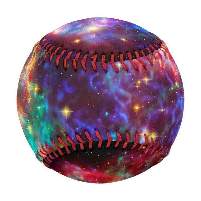 Cassiopeia Supernova Explosion, Weltraumsport Baseball (Vorderseite)