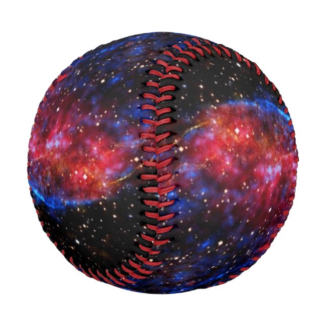 Cassiopeia Supernova Explosion, Weltraumsport Baseball (Schrägansicht)