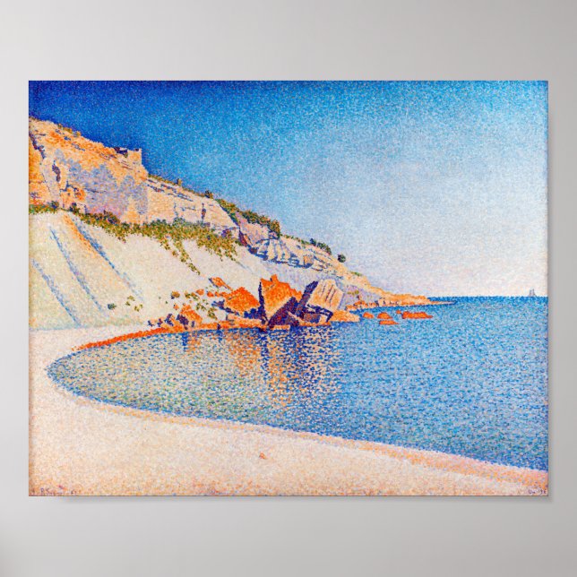 Cassis, Cap Lombard, Opus 196, Signac Poster (Vorne)