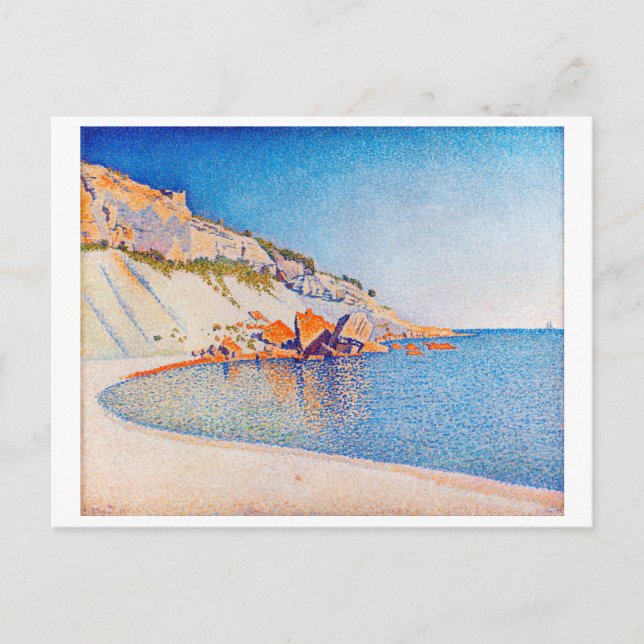 Cassis, Cap Lombard, Opus 196, Signac Postkarte (Vorderseite)