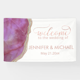 Cassis chic agate romantisch elegant banner