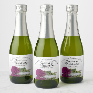 Cassis Lila Rose Klasse Hochzeit Danke Mini
