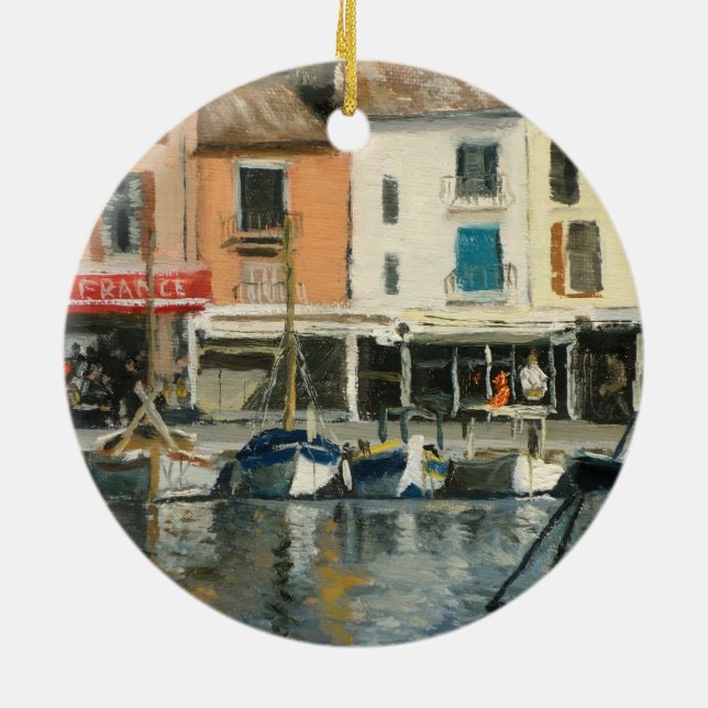 Cassis Provence Boote Keramik Ornament (Hinten)