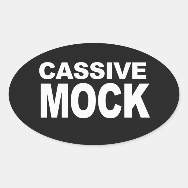 CASSIVE MOCK OVALER AUFKLEBER (Vorderseite)