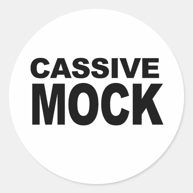 CASSIVE MOCK RUNDER AUFKLEBER (Vorderseite)