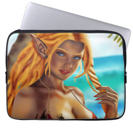 Cassja am Strand Laptopschutzhülle