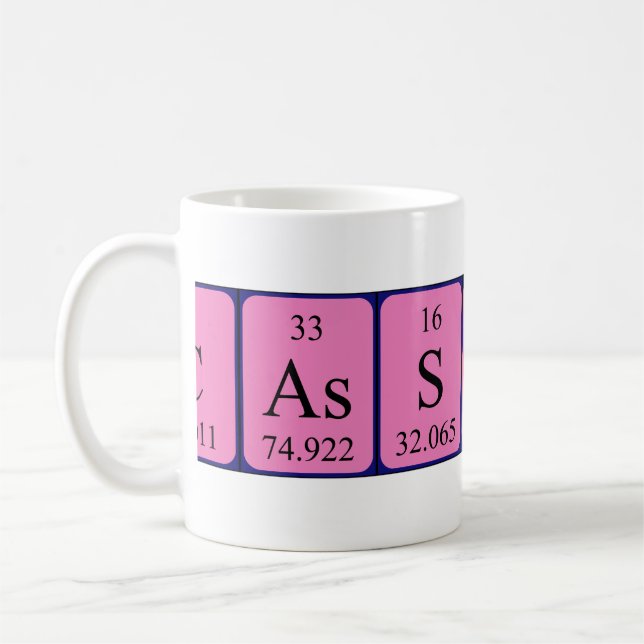 Cassondra Periodenname Tasse (Links)
