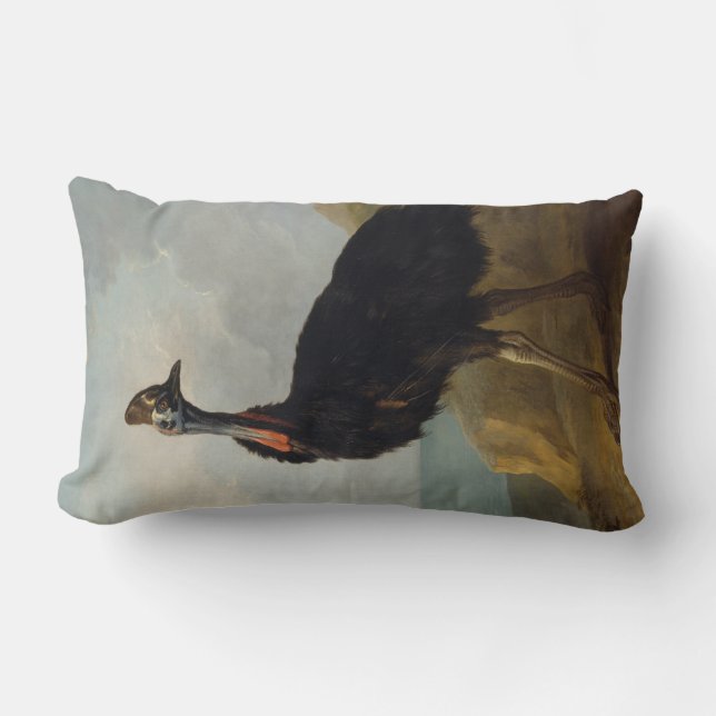 Cassowary (Australian Bird) (Wild Animal Art) Lendenkissen (Vorderseite)
