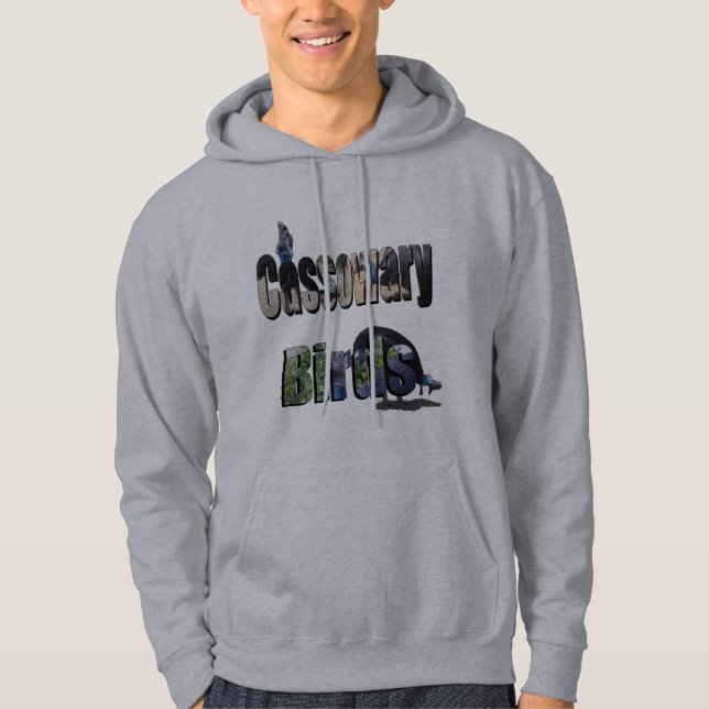 Cassowary Birds Picture Logo, Hoodie (Vorderseite)