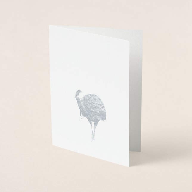 Cassowary (Casuarius casuarius) Folienkarte (Vorderseite)