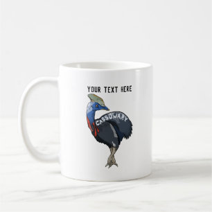 cassowary color woody text kaffeetasse