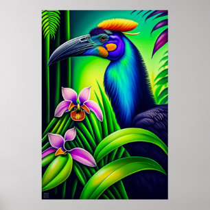Cassowary - Leinwand Printmedien Poster