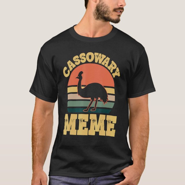Cassowary Meme Niedlich Cassowary Family Party T-Shirt (Vorderseite)