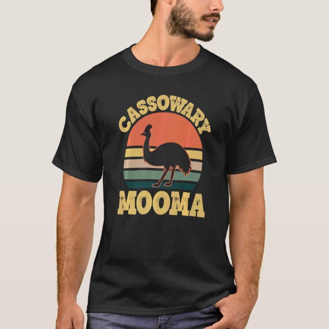 Cassowary Mooma Niedlich Cassowary Party T-Shirt (Vorderseite)