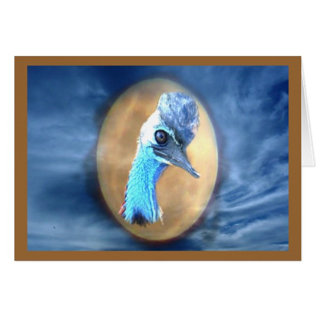 Cassowary Wildlife Card (Vorderseite (Horizontal))
