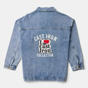Cast-Eisen-Skillet-Sammler Jeansjacke
