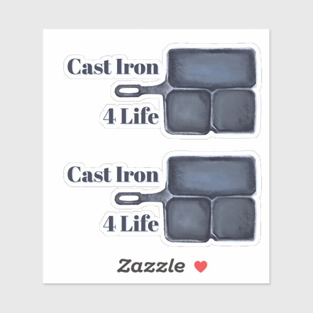 Cast Iron for Life Sticker (Blatt)