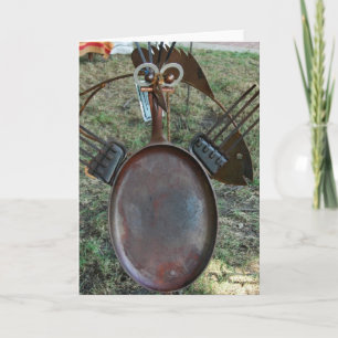 Cast Iron Pan Bird Karte