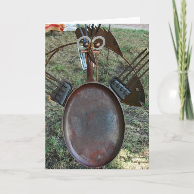 Cast Iron Pan Bird Karte (Vorderseite)
