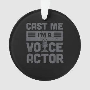 Cast Me Funny Voice-Over-Schauspiel Ornament