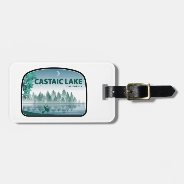 Castaic Lake California Hirsche Gepäckanhänger (Vorderseite horizontal)