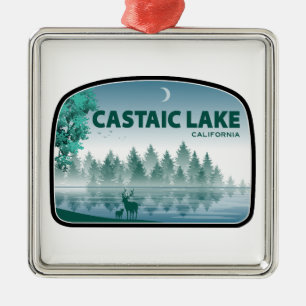 Castaic Lake California Hirsche Ornament Aus Metall