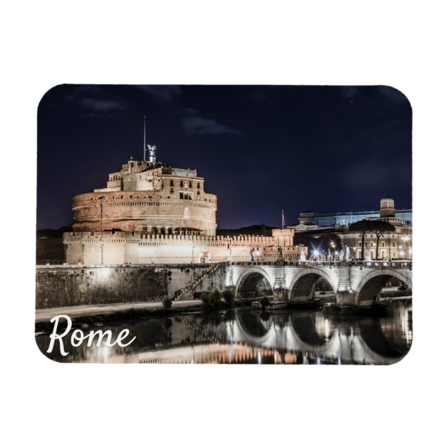 Castel Sant Angelo in Rom Magnet (Horizontal)