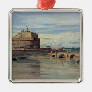 Castel Sant Angelo und der Fluss Tiber, Rom Ornament Aus Metall