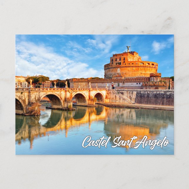 Castel Sant'Angelo, Rom, Italien Postkarte (Vorderseite)