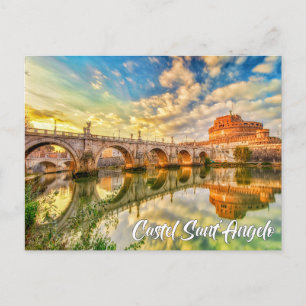 Castel Sant'Angelo, Rom, Italien Postkarte
