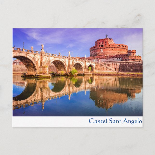 Castel Sant'Angelo, Rom Postkarte (Vorderseite)