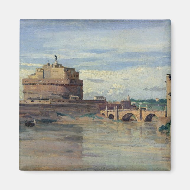 Castel Sant'Angelo und der Fluss Tiber, Rom Magnet (Vorne)