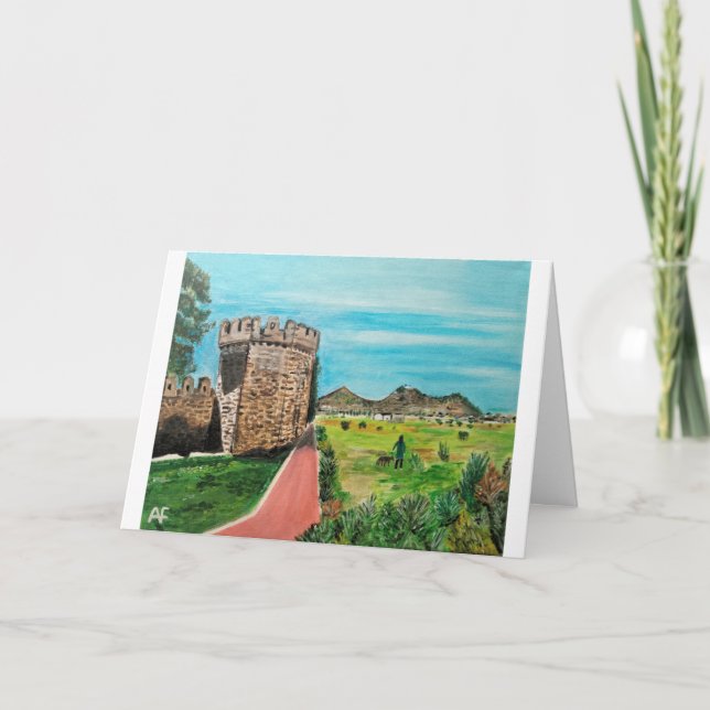 Castell de Benisanó Malerei von Alfred Fox Karte (Vorderseite)