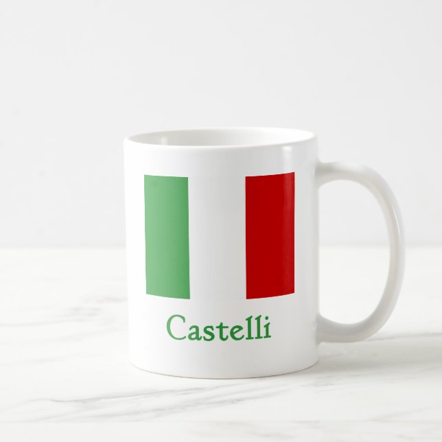 Castelli Italiener-Flagge Tasse (Rechts)