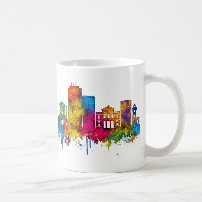 Castellón de la Plana Spanien Skyline Kaffeetasse (Rechts)