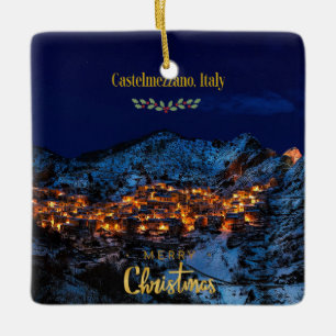 Castelmezzano, Italien - Weihnachten Keramikornament