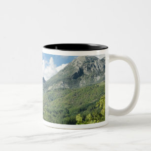 Castelnuovo di Garfagnana, Toskana, Italien - 2 Zweifarbige Tasse