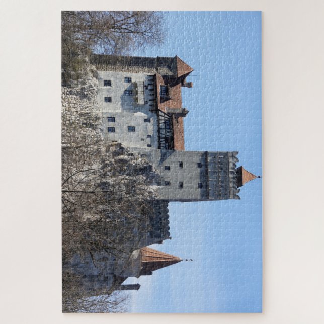 Castelo de Bran na Romênia.  Puzzle (Vertikal)