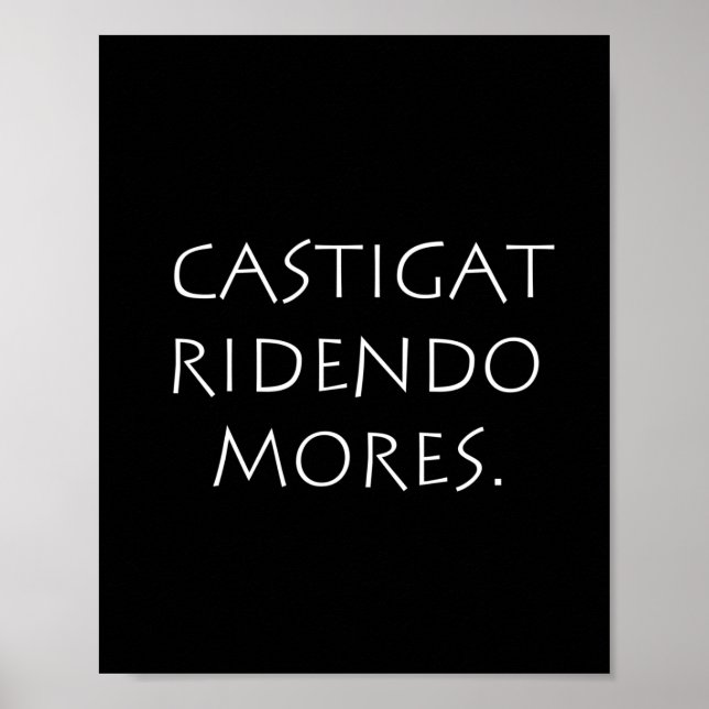 Castigat ridendo mores poster (Vorne)