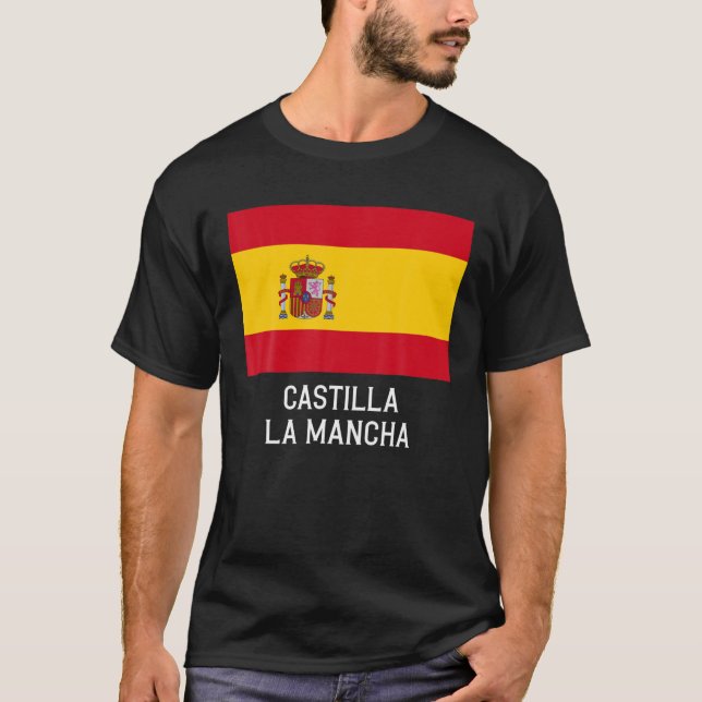 Castilla-La Mancha Spanien Flaggenemblem Escudo Ba T-Shirt (Vorderseite)