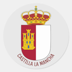Castilla La Mancha - Spanien Runder Aufkleber