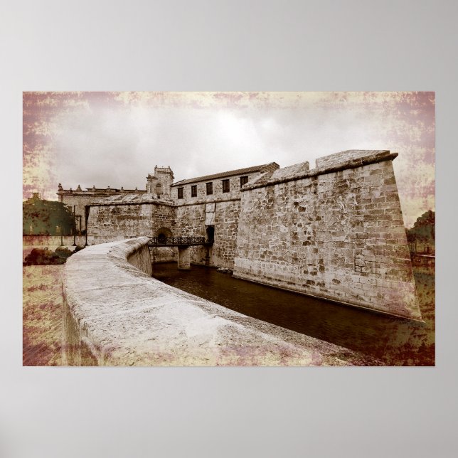 Castillo de la Real Fuerza, Havanna, Kuba Poster (Vorne)