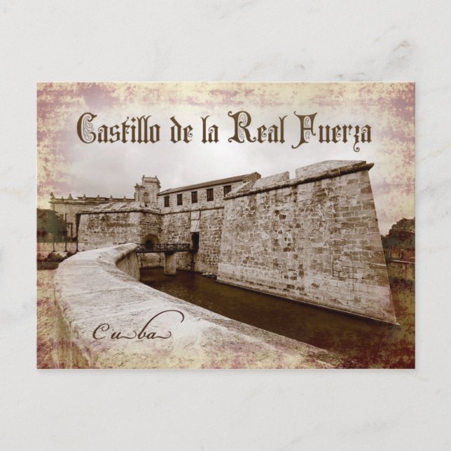 Castillo de la Real Fuerza, Havanna, Kuba Postkarte (Vorderseite)
