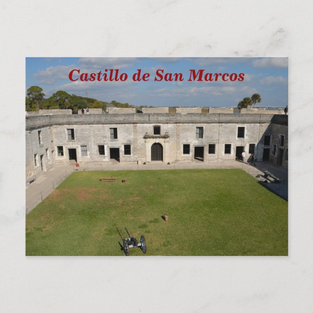 Castillo de San Marcos Postkarte (Vorderseite)